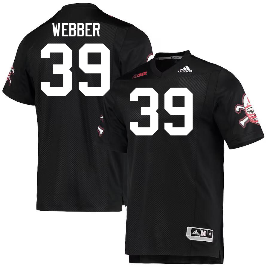 Nebraska Cornhuskers #39 Bryson Webber College Football Jerseys Stitched-Black